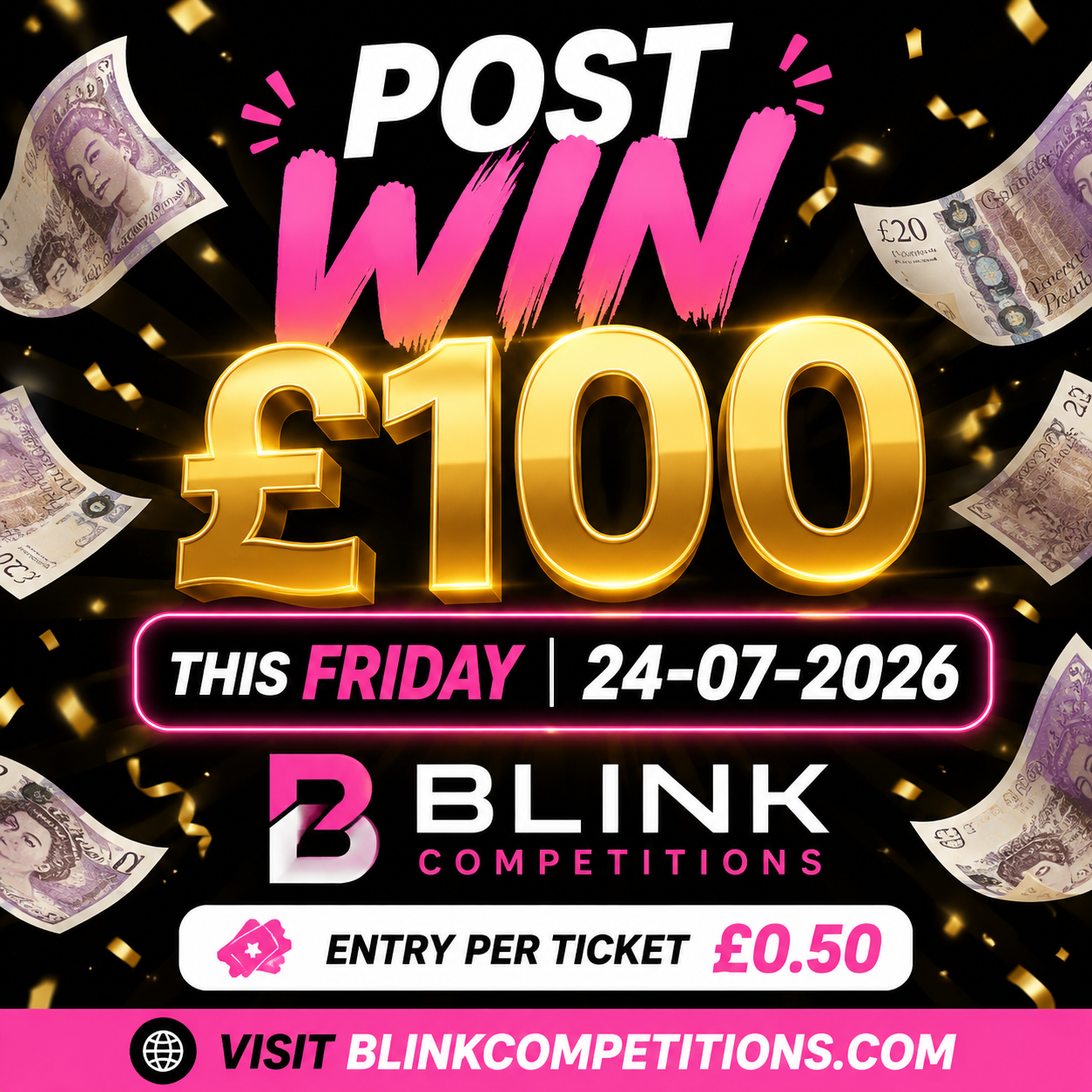 WIN £100 THIS FRIDAY