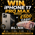 Win iPhone 17 pro max & £500 minimum 25 tickets ￼￼